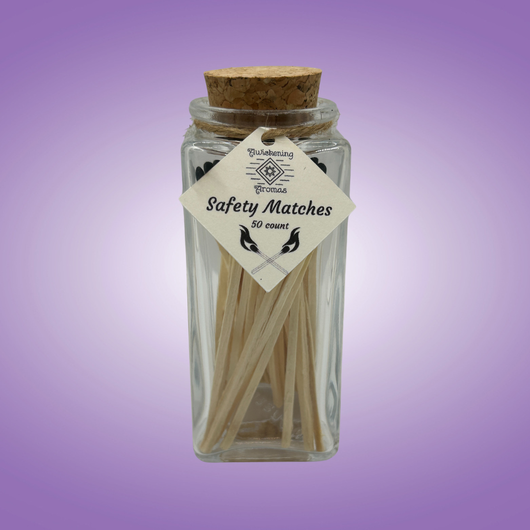 3" Noir Tipped Safety Matches